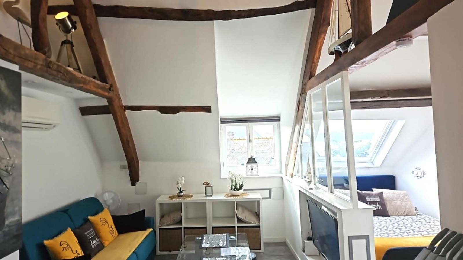 Logement Entier Saint Malo Vue Mer, Proche Ferry, Commerces Et Plage Solidor 50 M Luaran gambar