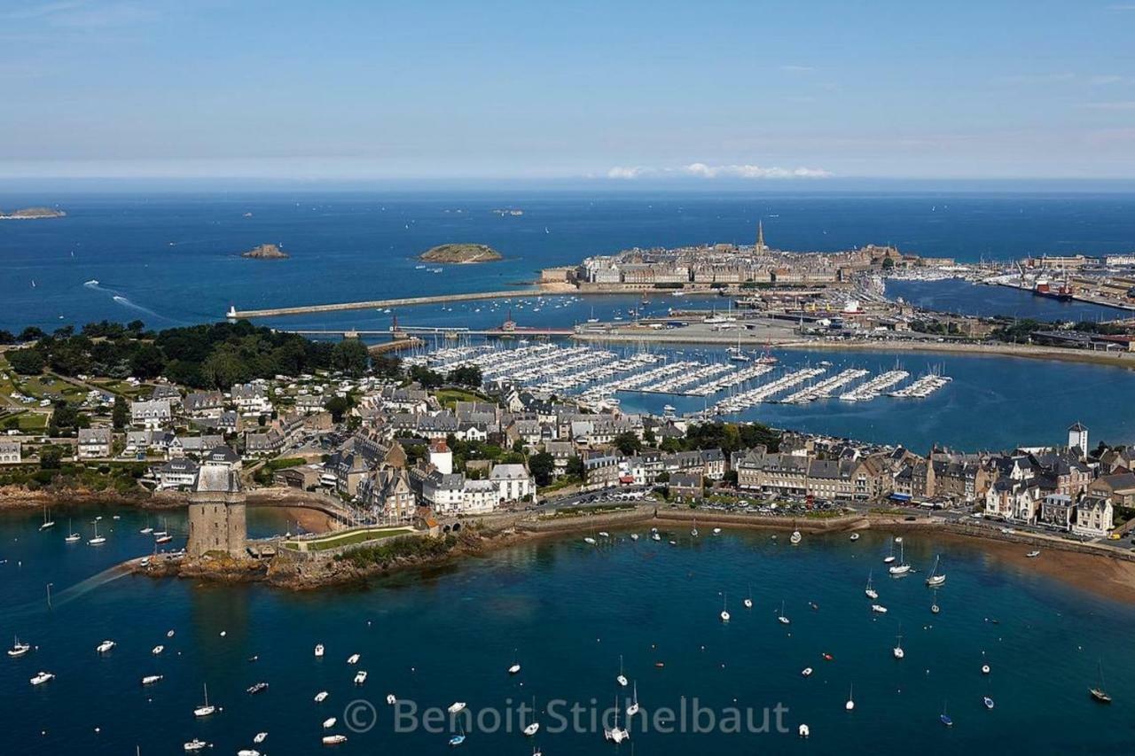 Logement Entier Saint Malo Vue Mer, Proche Ferry, Commerces Et Plage Solidor 50 M Luaran gambar
